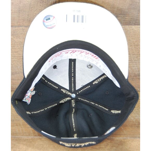 2023 Topps Lids x Mitchell & Ness Los Angeles Dodgers Fitted Hat Cap 7 5/8 Black - Picture 10 of 12